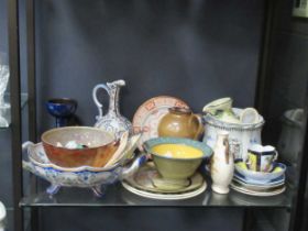 Various decorative china including vases, bowls, plates and cups