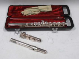 Yamaha YFL211S silver plated flute, serial no. 122265, cased