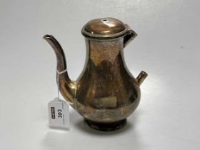 A continental metalwares coffee pot (a/f) 366.6g (11.7ozt)