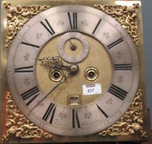 An early 18th century 8 day longcase clock, with 12 inch dial and movement by Robert Williamson