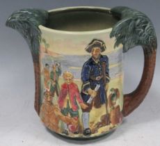 A Royal Doulton Treasure Island limited edition jug, circa 1934, designed by Charles Noke and