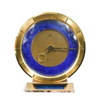 UTI Germany, a gilt metal desk clock,