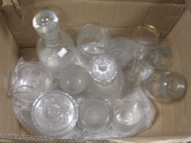 A selection of good stemware, to include Baccarat, Stuart and Waterford decanter etc (qty)