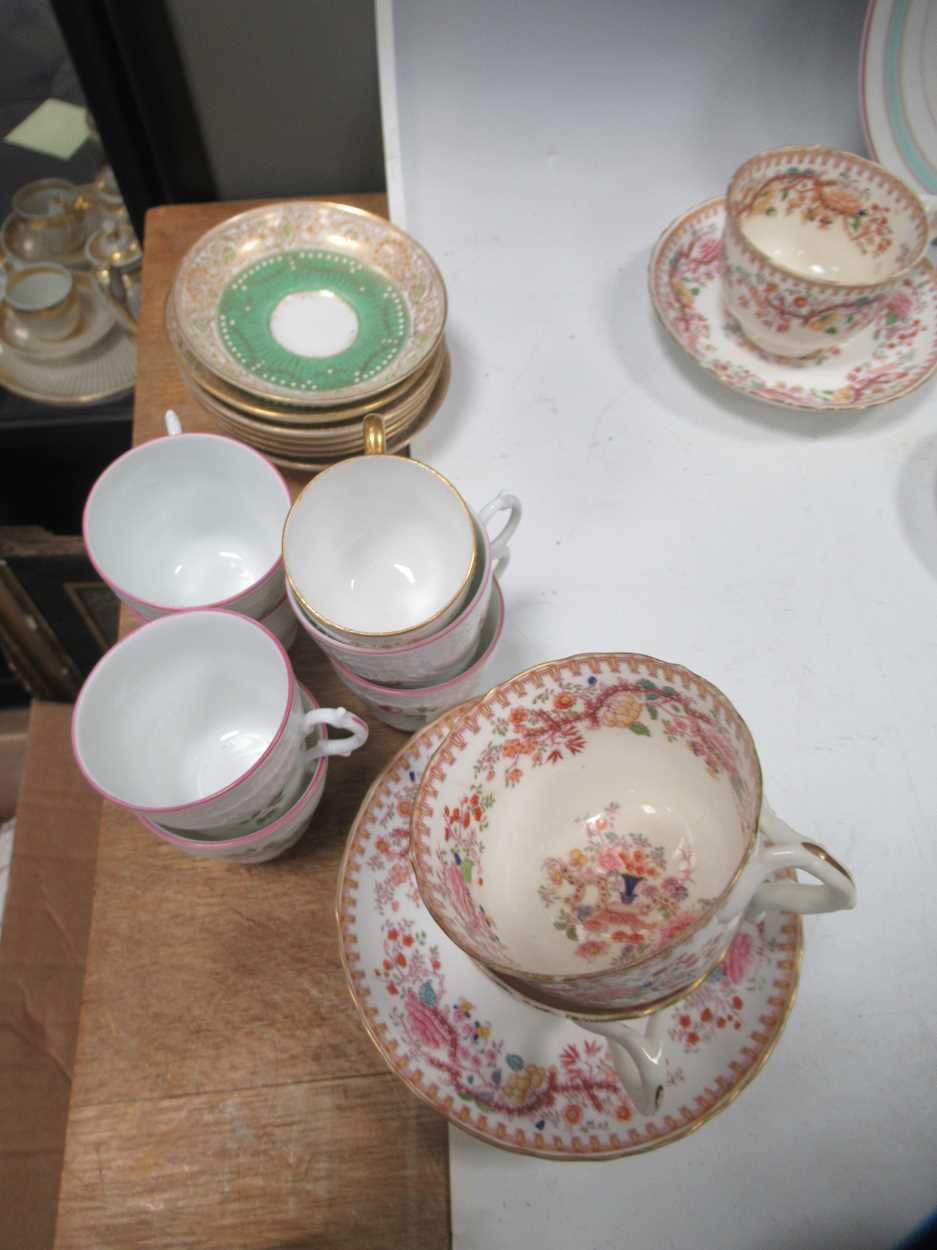 Part coffee service by Richard Ginori, with pink rose buds on a white ground (12 cups, 12 - Image 7 of 7