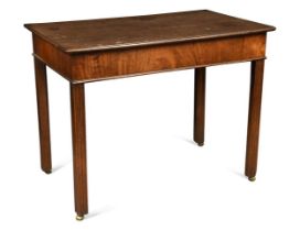 George III mahogany side table,