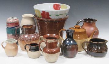 A quantity of art pottery and table wares