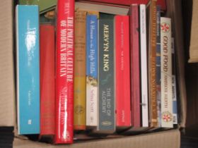 Six boxes of general books, including biography, novels and cookery