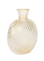Flavio Poli for Murano, an 'incrociato oro' glass vase, circa 1960,