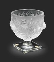 Elizabeth, a Lalique frosted glass vase,