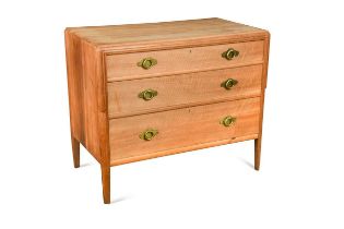 Bath Cabinet Makers for Heal's, an Art Deco bleached walnut chest of drawers,