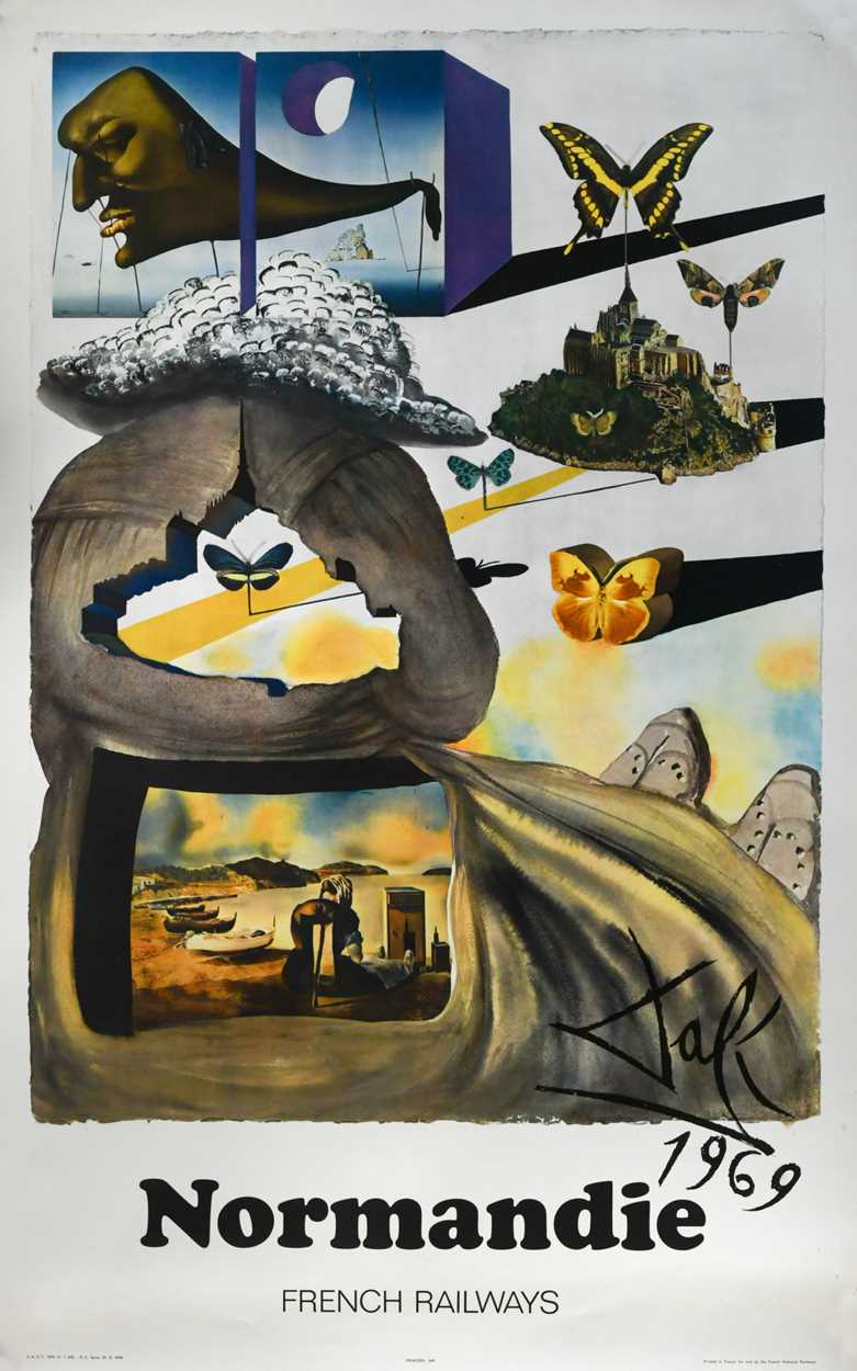 § After Salvador Dalí (1904-1989), a group of six unframed railway posters, - Image 3 of 13