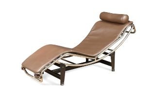 After Le Corbusier Charlotte Perriand and Pierre Jeanneret, an LC4 chaise longue,