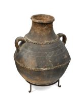 A North African stoneware pot, 20th century,