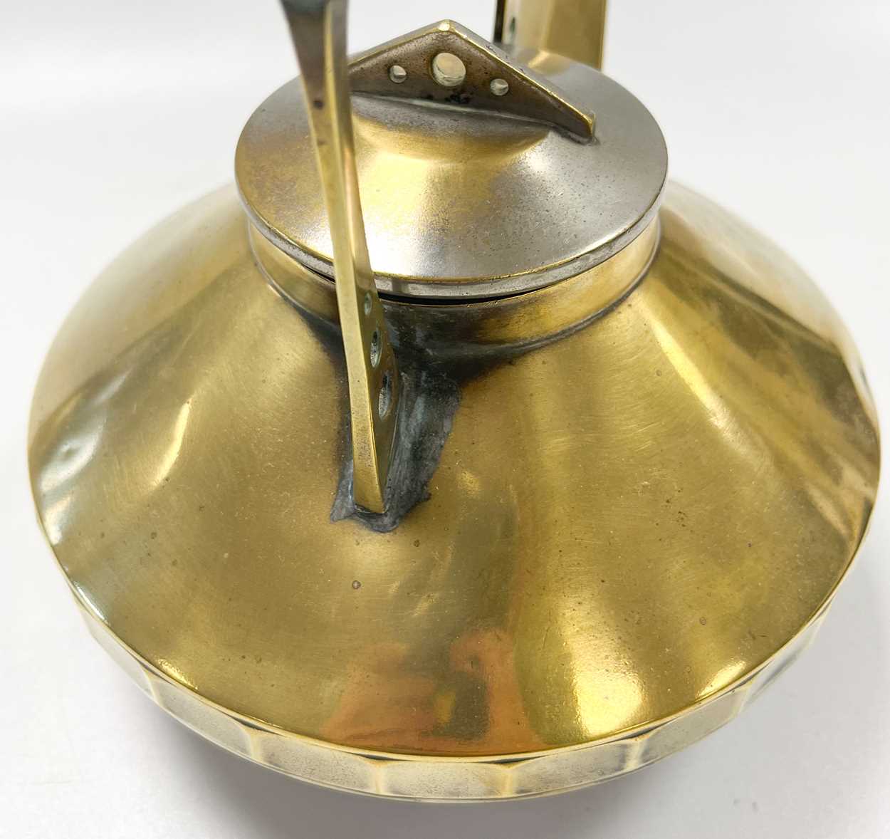 A Secessionist brass kettle by the Berliner Metallwarenfabrik, - Image 8 of 12