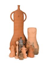 § Tom Karen, a group of eight assorted terracotta models of the female form,