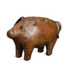 Manner of Omersa for Liberty & Co., a leather pig,