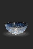 Bulbes, an R Lalique opalescent glass bowl,