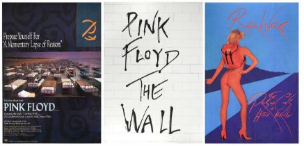 Pink Floyd interest, a group of three promotional posters,