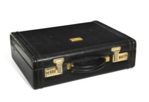 A Dunhill black leather briefcase,