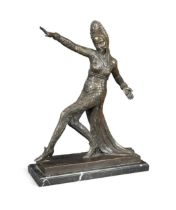 After Claude Mirval, a bronze model of a dancer,