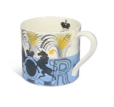 Eric Ravilious for Wedgwood, a George VI commemorative coronation mug, 1937,