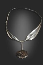 Vivianna Torun Bülow-Hübe for Georg Jensen, a Danish metalwares necklace,