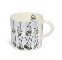 Eric Ravilious for Wedgwood, a 'Nursery Alphabet' mug, 1937,