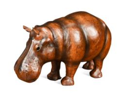 In the manner of Omersa for Liberty & Co., a leather Hippo,