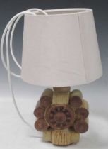 Bernard Rooke (1938-) Brutalist table lamp, 21cm high condition is good with some minor wear as