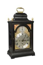 A George III ebonised bracket clock signed 'Grant, Fleet Street, London, No.450',