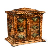A tortoiseshell table cabinet, 19th century,