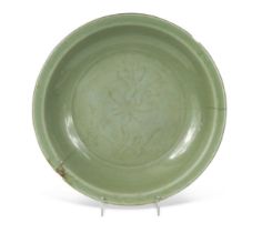 A Chinese celadon dish, Ming Dynasty 15th/16th century,
