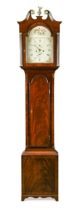 A mahogany longcase clock, circa 1800,