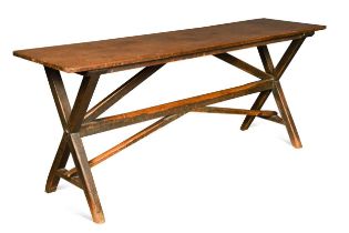 A mahogany and pine tavern table, 18th century,