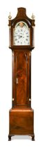 A late George III mahogany longcase clock, early 19th century,