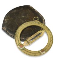 A brass universal equinoctial ring dial, unsigned, late 17th century,