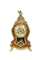 A French Boulle mantel clock, 19th century,