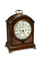 A mahogany bracket clock, early 19th century,