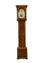 A walnut longcase clock, second quarter 18th century,