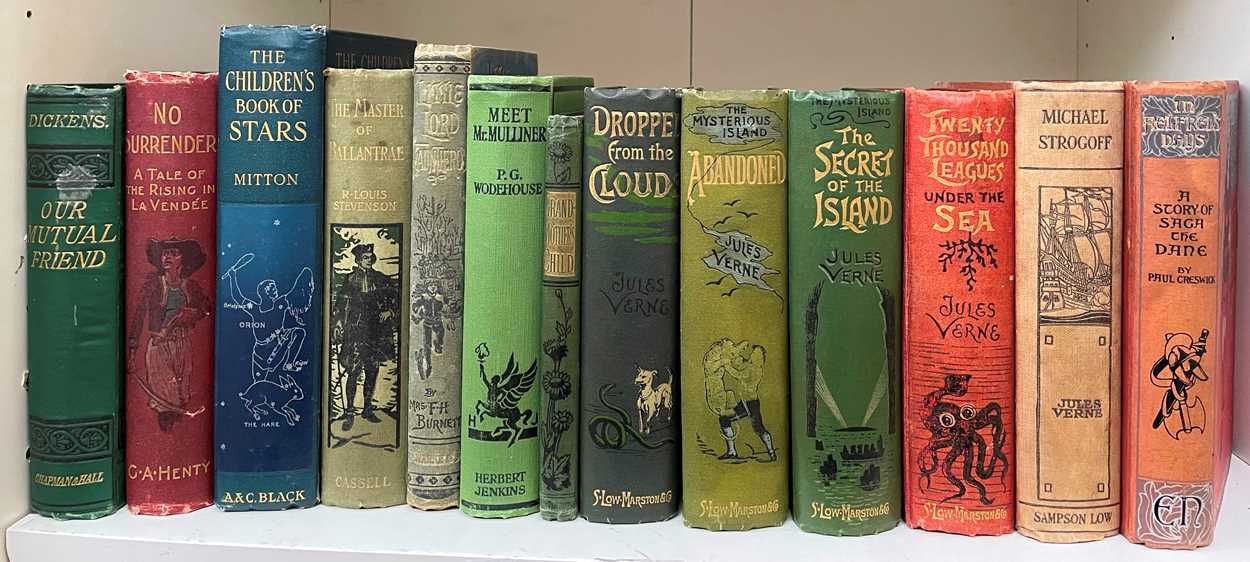 VERNE (Jules) and others, novels in original cloth bindings.
