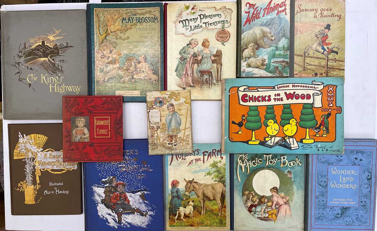 Children's illustrated - colour printing by Nister and others.