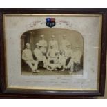 Two Eton eights rowing photographs, a Sidney Sussex tennis team photograph and Henley print (4)