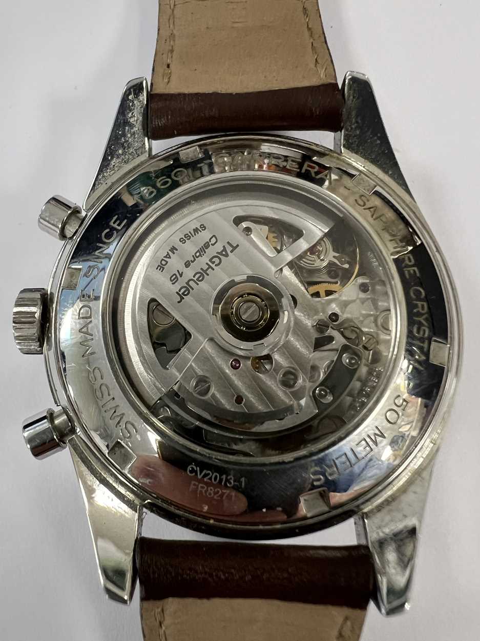 Tag Heuer - A steel 'Carerra' chronograph wristwatch, - Image 2 of 12