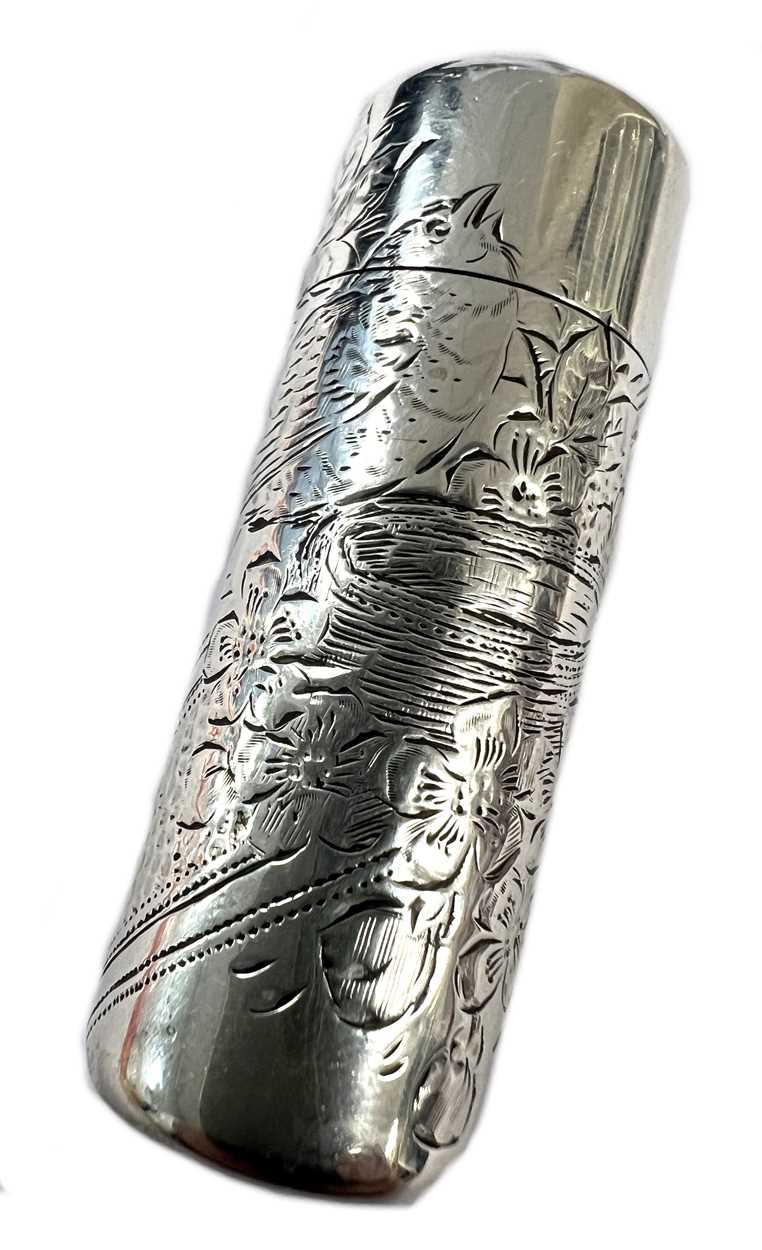 A Victorian silver scent bottle, mark of Sampson Mordan,