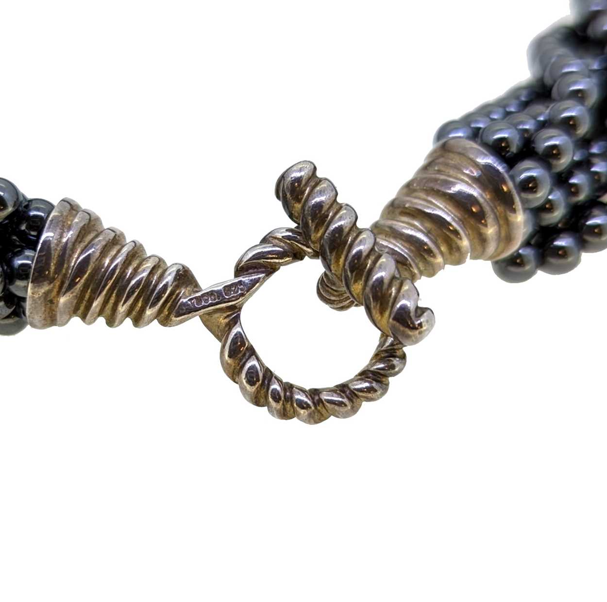 Tiffany & Co - A Hematite torsade necklace, - Image 4 of 4
