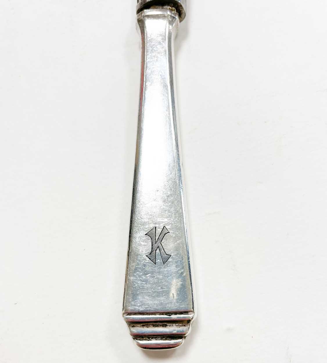 A 93-piece set of early 20th century German metalwares silver cutlery and flatware, - Image 2 of 3