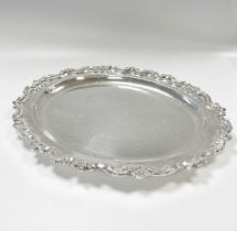 A Victorian silver meat platter,