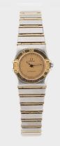Omega - A steel and gold 'Constellation Full Bar' wristwatch,