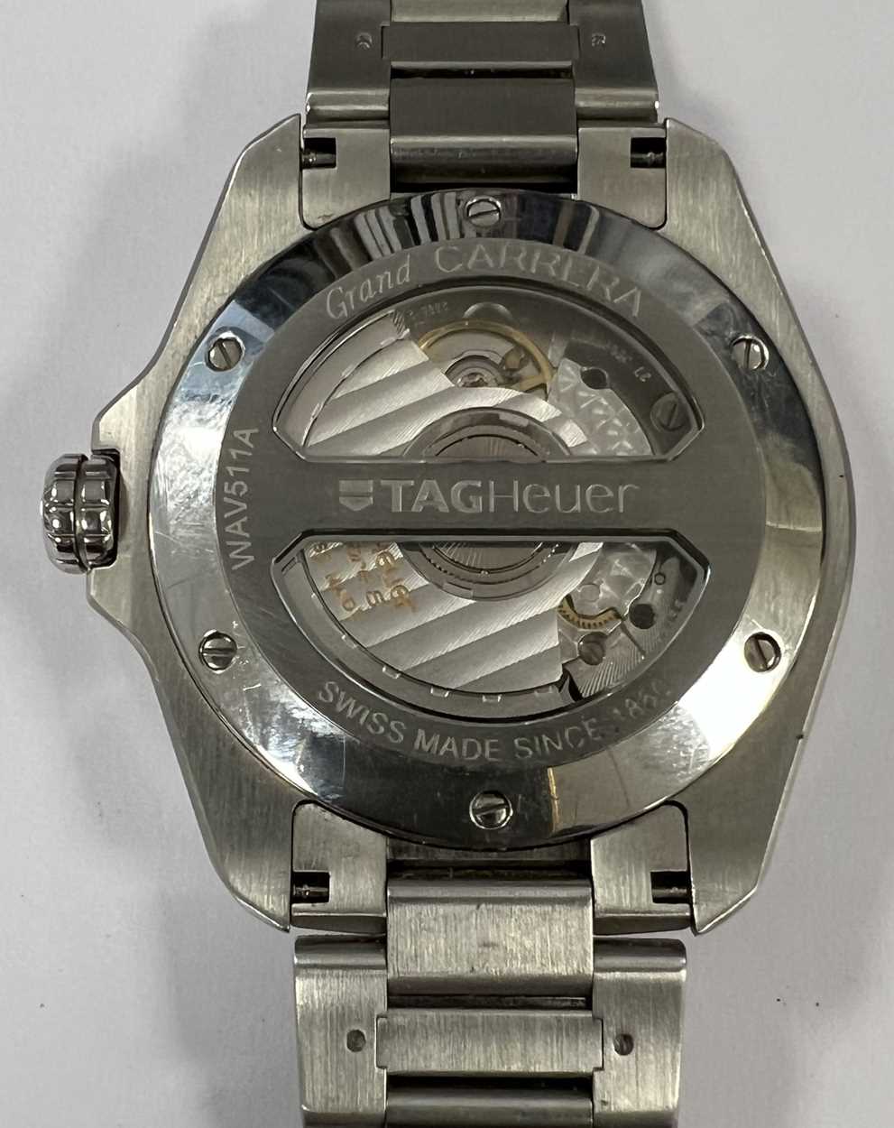 Tag Heuer - A Steel 'Grand Carerra' wristwatch, - Image 3 of 10