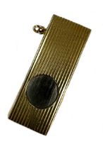 An 18ct gold pocket guillotine cigar cutter retailed by Tiffany,